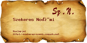 Szekeres Noémi névjegykártya