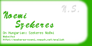 noemi szekeres business card