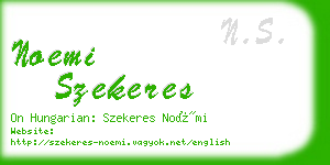 noemi szekeres business card